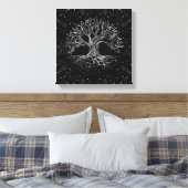 Toile Arbre de vie Dessin noir et blanc (Insitu(Chambre))