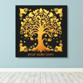 Toile Arbre de Vie Doré Luxueux (Insitu (Plancher de Bois))