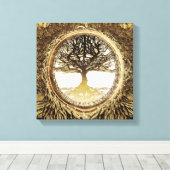 Toile Arbre de vie en Brown (Insitu (Plancher de Bois))