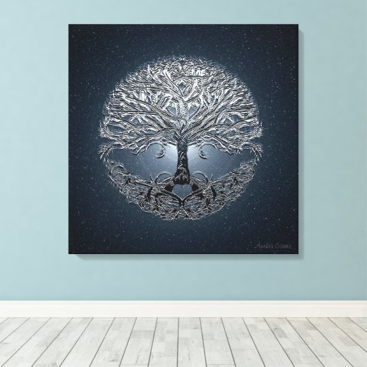 Toile Arbre de vie Nova Bleu (Insitu (Plancher de Bois))