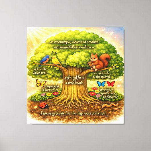 Toile Arbre de vision radieux (Recto)