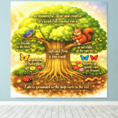 Toile Arbre de vision radieux (Insitu (Plancher de Bois))