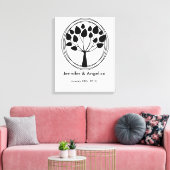 Toile Arbre d'empreintes digitales Russe Mariage (Insitu(Salon))