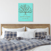 Toile Arbre d'empreintes digitales Russe Mariage (Insitu(Chambre))