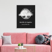 Toile Arbre d'empreintes digitales Russe Mariage (Insitu(Salon))