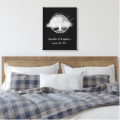 Toile Arbre d'empreintes digitales Russe Mariage (Insitu(Chambre))