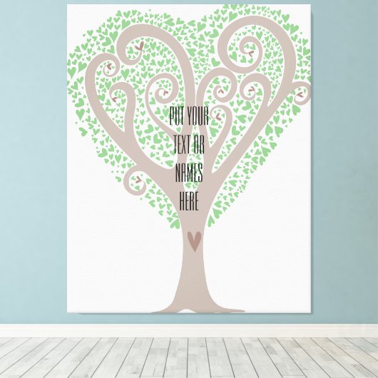 Toile Arbre des coeurs (Insitu (Plancher de Bois))