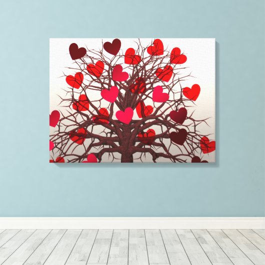 Toile Arbre des coeurs (Insitu (Plancher de Bois))