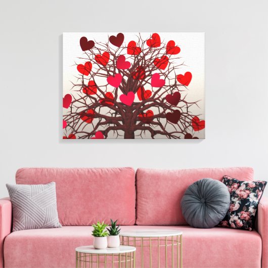 Toile Arbre des coeurs (Insitu(Salon))