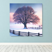 Toile Arbre D'Hiver À L'Aube (Insitu (Plancher de Bois))