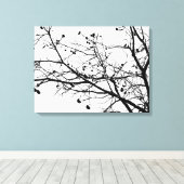 Toile Arbre d'hiver noir et blanc (Insitu (Plancher de Bois))