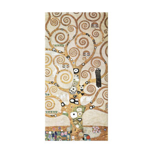 Toile Arbre doré de Gustav Klimt avec oiseaux