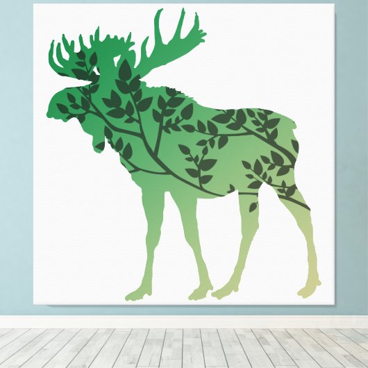 Toile Arbre d'orignal (Insitu (Plancher de Bois))