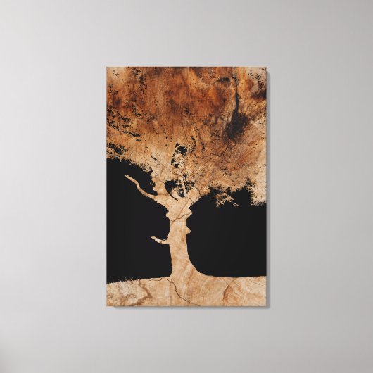 Toile Arbre en bois (Recto)