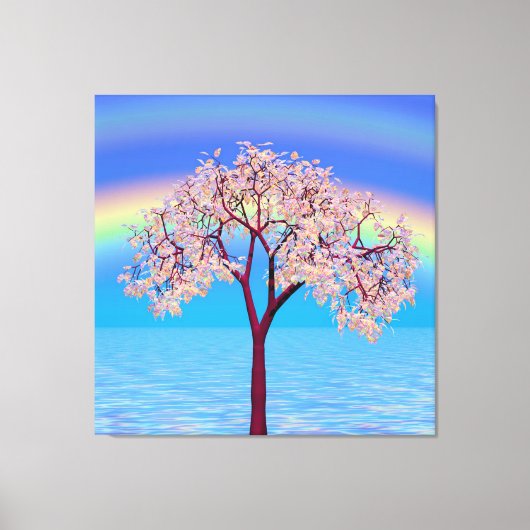 Toile Arbre en fleurs  (Recto)