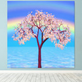 Toile Arbre en fleurs  (Insitu (Plancher de Bois))