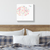Toile Arbre en fleurs et oiseaux en amour (Insitu(Chambre))