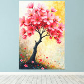 Toile Arbre en floraison (Insitu (Plancher de Bois))