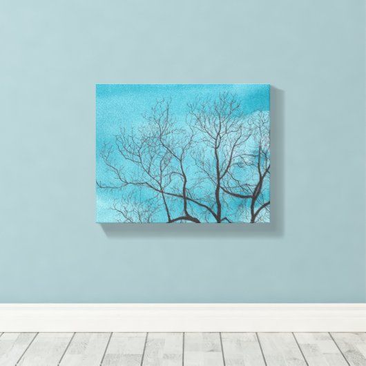 Toile Arbre en hiver (Insitu (Plancher de Bois))