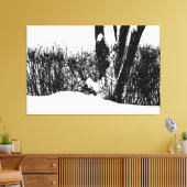 Toile Arbre Et Arbustes En Neige (Insitu(Salon))