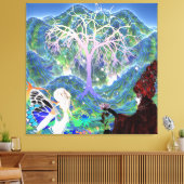 Toile Arbre étoile magique (Insitu(Salon))