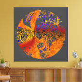 Toile Arbre fleuri doré (Insitu(Salon))