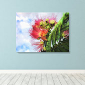 Toile Arbre Fleurissant Mimosa Rose (Insitu (Plancher de Bois))