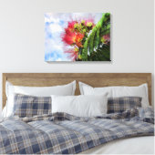 Toile Arbre Fleurissant Mimosa Rose  (Insitu(Chambre))