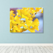 Toile Arbre Ginkgo Feuille jaune (Insitu (Plancher de Bois))