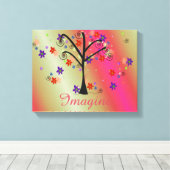 Toile Arbre lunaire (Insitu (Plancher de Bois))