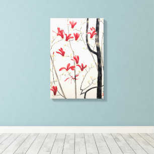 Toile Arbre Magnolia par Kobayashi Kokei, Nature Vintage