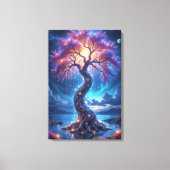 Toile Arbre mystique de la vie et Jardin céleste (Recto)