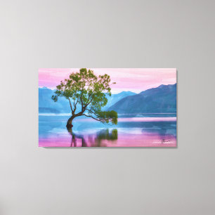 Toile Arbre Nouvelle Zélande de Wanaka