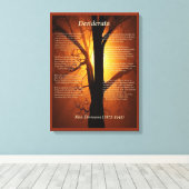 Toile Arbre orange (Insitu (Plancher de Bois))