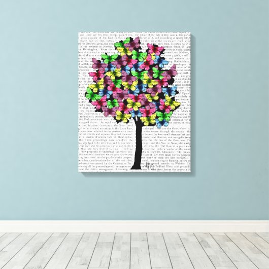 Toile Arbre papillon (Insitu (Plancher de Bois))