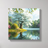 Toile Arbre paysager 3D Forest Texturé Wall Art (Recto)