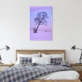 Toile Arbre penché dans un champ enneigé; Comté de Chipp (Insitu(Chambre))