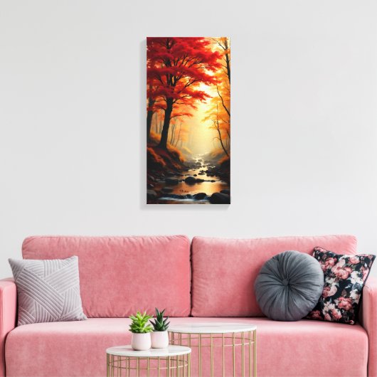 Toile Arbre rouge (Insitu(Salon))