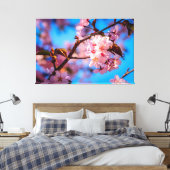 Toile Arbre Sakura en Fleurs Roses (Insitu(Chambre))