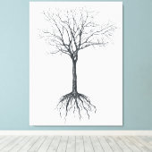 Toile Arbre sans feuilles (Insitu (Plancher de Bois))