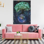 Toile Arbre terrestre de vie (Insitu(Salon))