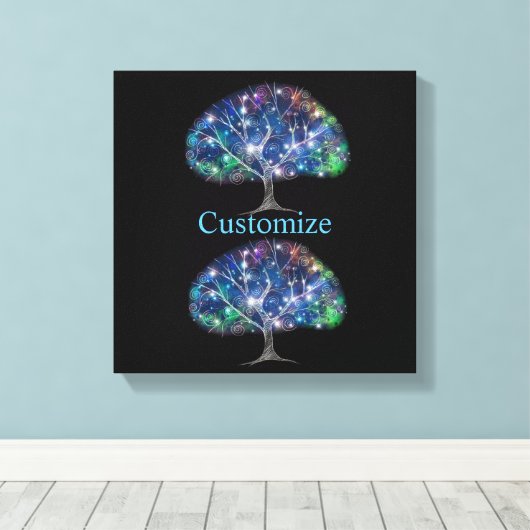 Toile Arbre tourbillonnant Thunder_Cove (Insitu (Plancher de Bois))