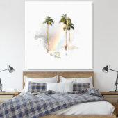 TOILE *~* ARBRE TROPICAL DE PALMIER EXOTIQUE EN COURSE E (Insitu(Chambre))