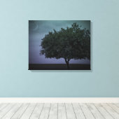 Toile Arbre unique dans un pays (Insitu (Plancher de Bois))