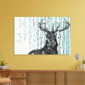 Toile Arbres à bouleau que vous choisissez Couleur Arriè (Insitu(Salon))