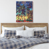 Toile Arbres au jardin de l'hôpital | Van Gogh | (Insitu(Chambre))