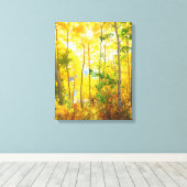 Toile Arbres D'Aspen En Automne | Sierra Nevada Mountain (Insitu (Plancher de Bois))
