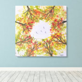 Toile Arbres d'automne (Insitu (Plancher de Bois))