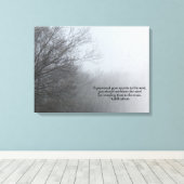 Toile Arbres d'hiver dans le brouillard - Citation de Kh (Insitu (Plancher de Bois))