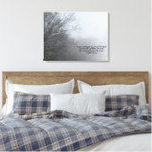 Toile Arbres d'hiver dans le brouillard - Citation de Kh (Insitu(Chambre))